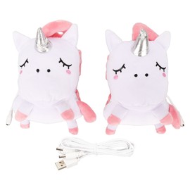 USB Hand Gloves Electric Cute Animal Shape Fingerless Cartoon USB Warmer Heated Gloves