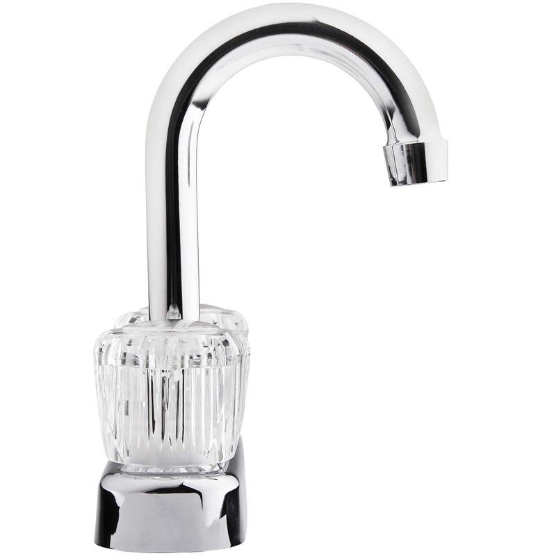 Dura Faucet DF-PB150A-CP RV Swivel Bar Faucet with Clear Acrylic