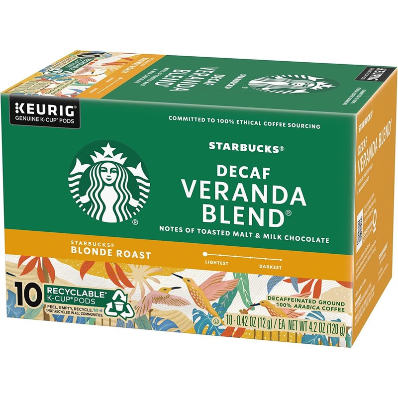 Starbucks Coffee Starbucks Decaf House Blend Coffee K-Cup Pods, Medium