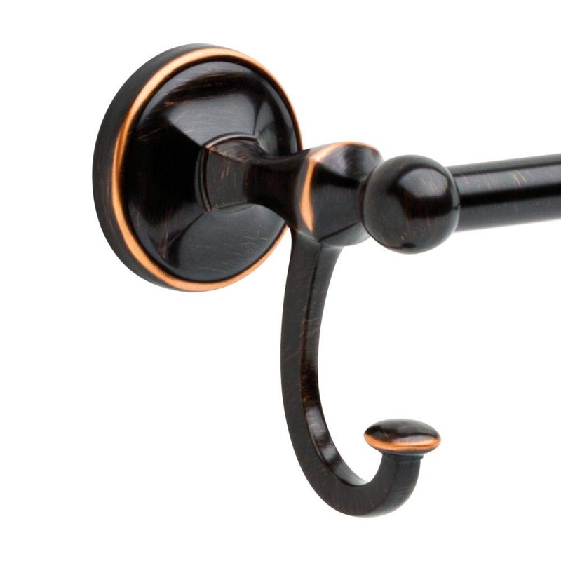 Delta Portman 24 in. Towel Bar with Hooks in SpotShield