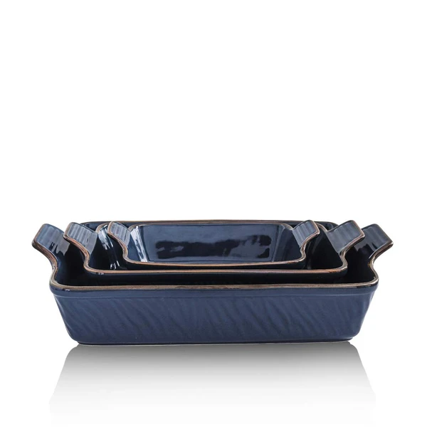 KOOV Bakeware Set, Ceramic Baking Dish, Rectangular Lasagna Pans for
