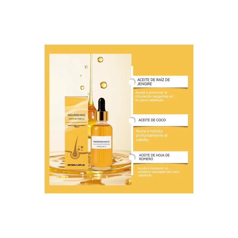 Aceite Esencial Para Cuidado Del Cabello Veganic Hair