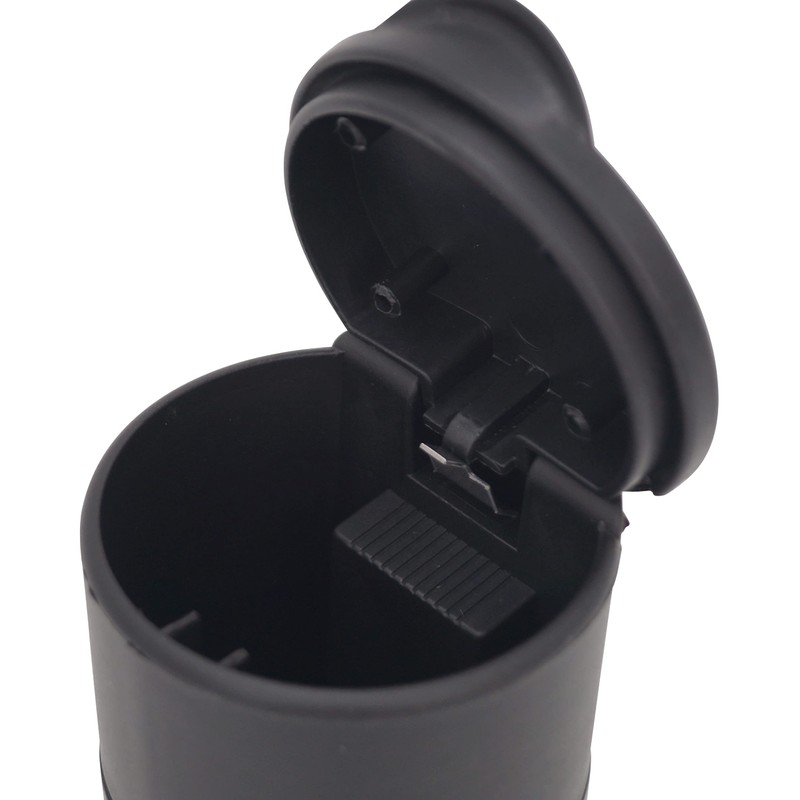 GERMANUS Car Ashtray, Spring-loaded Lid, ABS Plastic, 10.0 cm x