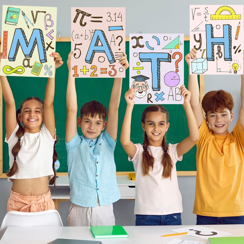 Educational Math Posters for Toddlers Kids Classroom Signs Must Haves