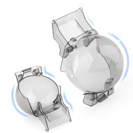 for DJI Mavic 2 Pro Gimbal Camera Protector Lens Dustproof Replacemen for Mavic 2 Pro Gimbal Camera Lens Cover Cap Drone Accessories Parts (Black Transparent)