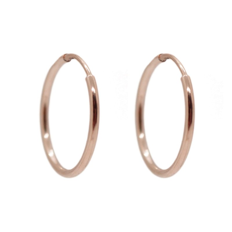 HUNTER & TROVE 14K Rose Gold Fill Infinity Endless Hoop