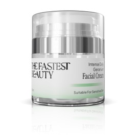 THE FASTEST BEAUTY Intense Daily Geranium Facial Cream 50ml - Instantly Relieves Dry, Distressed Skin. Moisturiser to Keep Skin Healthy. Soothe Itchy Skin. Relieve Skin. Suitable For Sensitive Skin.