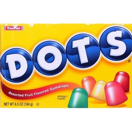 Dots Assorted Flavors Gumdrops Candy 6.5 Oz (Pack of 6)