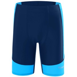 Roadbox Boys' Competitive Swim Jammers, Quick-Dry UPF 50+ Sun Pretection Swim Team Swimsuit for Youth, Athletic Compression Swim Shorts Trunks for Racing Pool Bathing Swimming Training
