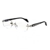 88flix Korean Glasses, Blue Light Cut, Lightweight, Small Face, For