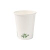 BIOZOYG Paper Cups 50 Pack 8 oz Coffee Cups White