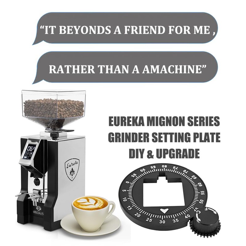 Sesama Aluminum Grinder Setting Dial for Eureka Mignon |Solid Aluminum