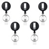 AMUU Name Badge Reel Hanging Name Badge Reel Black Set