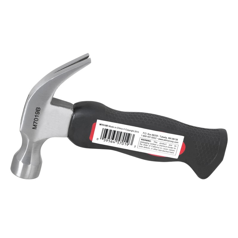 Performance Tool M7019B 8 oz Stubby Claw Hammer for DIY