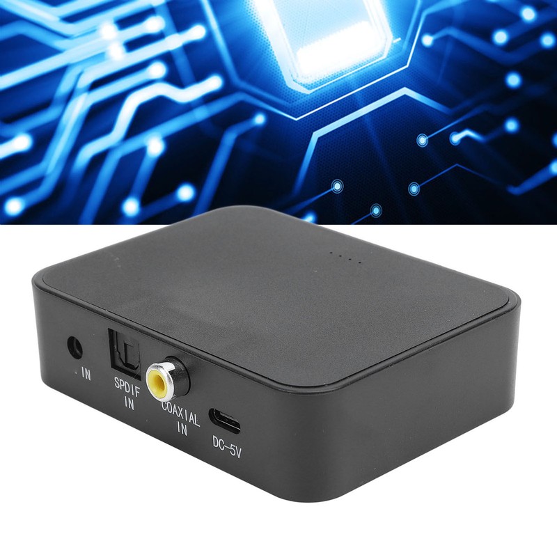 Bluetooth Transmitter Support Fiber Optic Coaxial AUX Memory Card Bluetooth