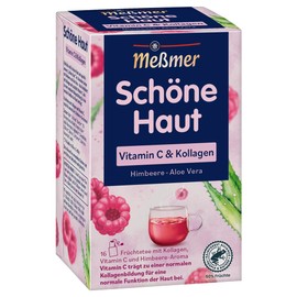 Meßmer Beautiful Skin Vitamin C & Collagen 16 Tea Bags Gluten Free Lactose Free