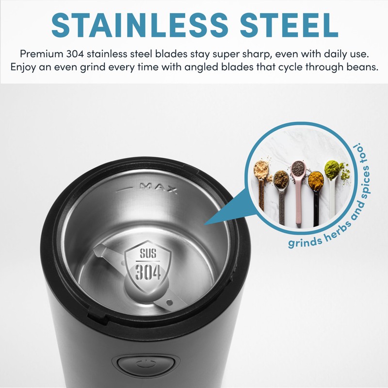 Aroma Housewares Mini Coffee Grinder and Electric Herb Grinder with
