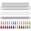 30Set DIY HandPainted Acrylic Keychain Blanks Circles Keychain Tassel Set