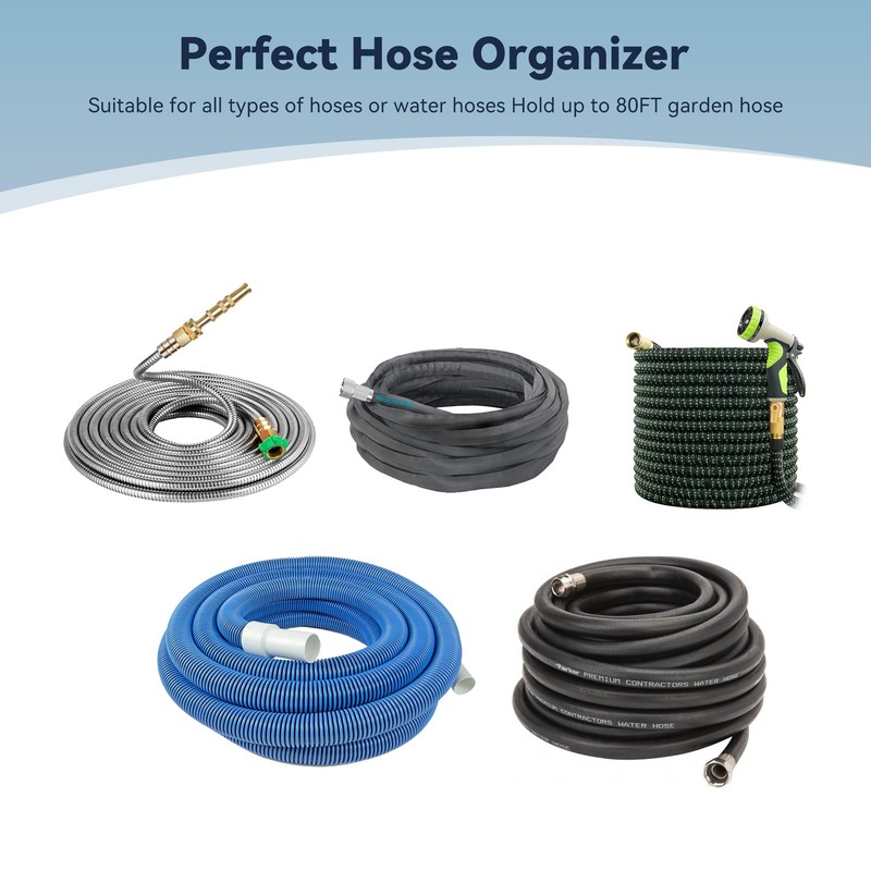 EPHIFY Heavy Duty Garden Hose Holder for Fence - No-Drill