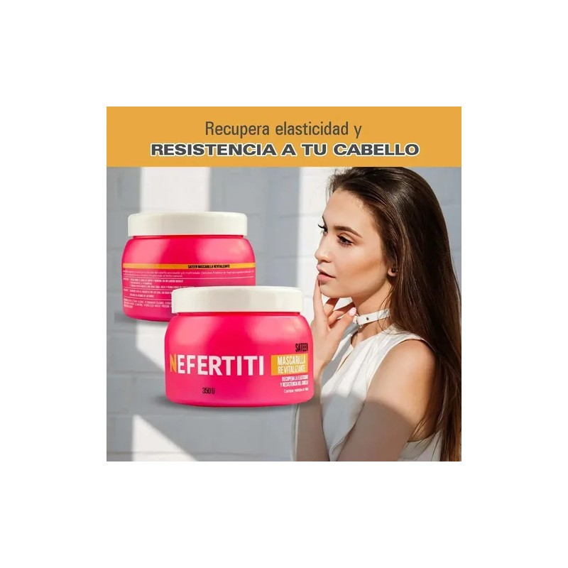 Mascarilla Revitalizante Sateen Nefertiti Cabello 350gr