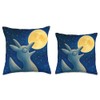 Moonbird’s dream Throw Pillow