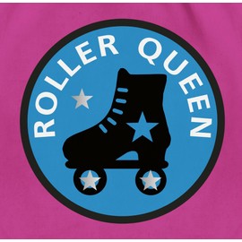 Shirtracer - Vintage clothes retro decorative - roller queen roller skate - gym bag and fabric bag made of cotton, 1 Fuchsia, Einheitsgröße