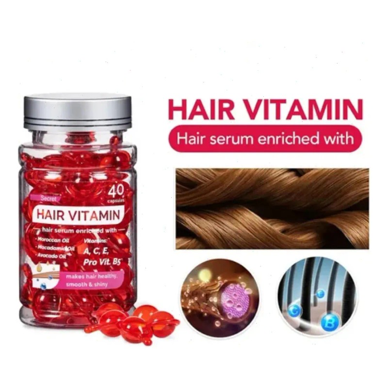 2pcs Capilar Reparación Nutrición Cápsulas Hair Vitaminas