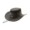 Black Jungle PENTLAND Leather Western Hat Australia Cowboy Hat, brown