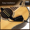 Acoustic Guitar Pickup Volume Adjustable Magnetic Guitar Pickup with 3