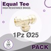 DOJA Barcelona T-Piece Brass 25 mm Polyethylene Pipe Connection 25