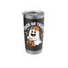 Trick or Treat Ghost with Candy Pumpkin Design Stainless Steel