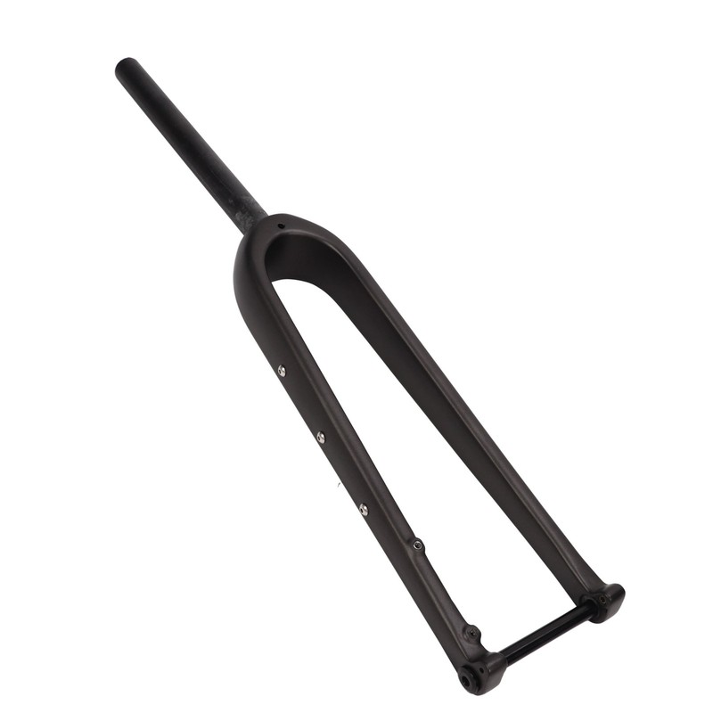 Bike Front Fork Carbon Fiber 100mm Opening Matte Straight Tube