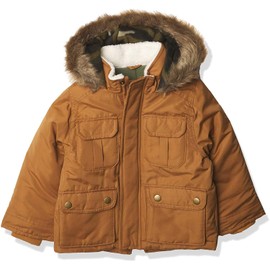 Carter's boys Heavyweight Advernture Parka Coat (5-6, Camel Parka)