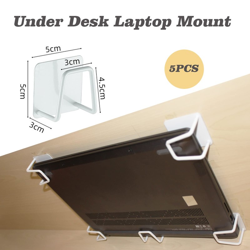 Orisell Under Desk Laptop Mount for Macbooks, Surface, Routers, Modems,
