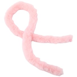 CABODYALS 2M Pink Faux Fur Fabric Roll Chenille Sticks Thick Fluffy Stems Fuzzy Art Strips Shaggy Christmas Winding Garland Trim Ribbon for Sewing Making Bows Festival Clothes Decoration Diy Craft