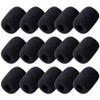 15 Pack Foam Microphone Windscreen, Lapel Headset Microphone Sponge Mini