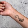 4 x 'Cement Truck' Temporary Tattoos - Water Resistant, Skin-Safe,