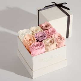 Fleur de Zen Eternity Roses | Gift-Ready Preserved Roses in a Box for Her | Fresh Roses for Delivery Prime