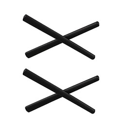 PERFFITT Replacement Anti-Slip Rubber Silicon Temple Ear Socks for OX5038 Eye Glasses Sunglasses Frames HTS004, Black - 2 Pairs, 63mm