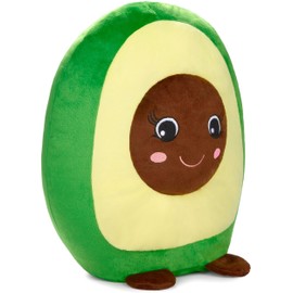 SQUISHBRUBIES Anna the Avocado - 35 cm Cuddly Toy - Super Soft Plush Stuffed Toy - Plush Toy for Cuddling, Gift and Collecting - Green and Brown