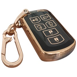 AIOEUOIA TPU For Key Fob Cover With KeyChain Fit for Toyota Sienna 2011-2020 Remote Smart Key Fob Shell (for Toyota A)