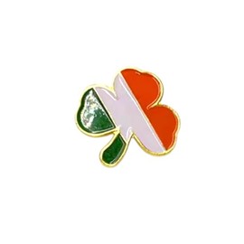 Patch Nation Ireland Irish Shamrock Flag Metal Brooch 25mm x 25mm Aluminium