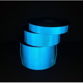 Oralite V82 Blue Reflective Tape Brightest Colored Tape on Market (900+ Candelas) Orafol Reflexite Safety Tape (2" Inch, 30' Feet)