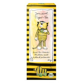 Lebensbaum Janosch Tiger Tea, Organic Herbal Tea, Fruity Herbal Tea Blend with Rooibos & Lemongrass, Vegan, 20 Tea Bags, 30 g