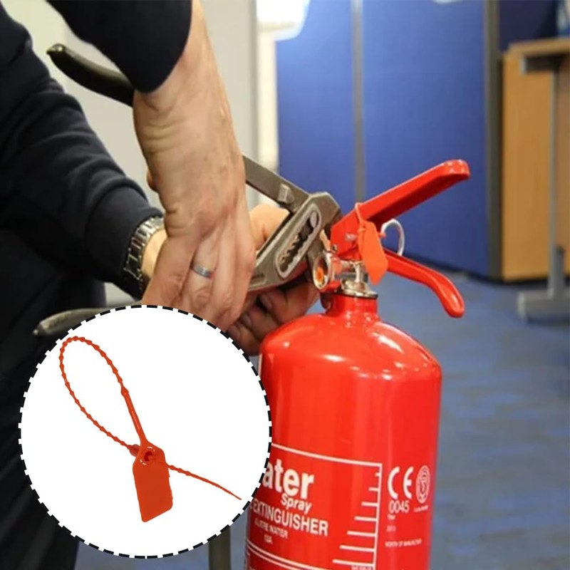 Fire Extinguishers Tamper Seals for Boat Emergency Rescues,Disposable Self-Locking Tie,