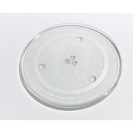 Panasonic Microwave Glass Plate Turntable - Compatible with NN-SN766S - Original Part - Transparent - Button Control - Ergonomic - Replacement Microwave Oven Turntable