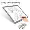 LitEnergy Portable A4 LED Copy Board Light Tracing Box, Silver