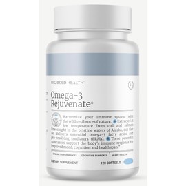 2 Month Supply - Omega-3 Rejuvenate Fish Oil Supplement, Wild Alaskan Cod and Sockeye Salmon Fish Oil, Lemon Flavor —Omega-3 Fatty Acids with EPA, DHA, & DPA— 120 Softgels