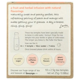 TEAPIGS Peach & Mango Cold Brew Tea, 10 CT