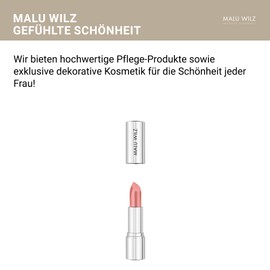 Malu Wilz Lipstick Classic No. 35 Antique Pink Lipstick Pink I Lipstick for Intense Colour and Long Shine I Natural Fabrics for Smooth Lips